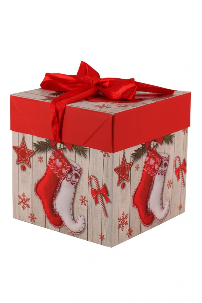 Vianočná darčeková krabička veľká 20 cm