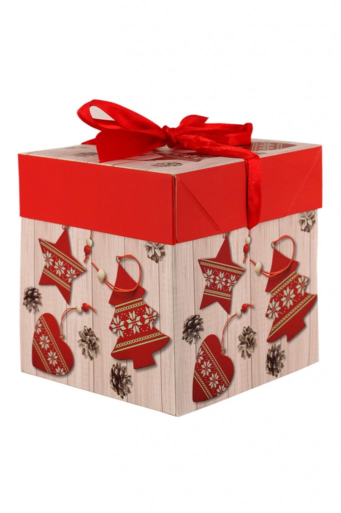 Vianočná darčeková krabička veľká 20 cm