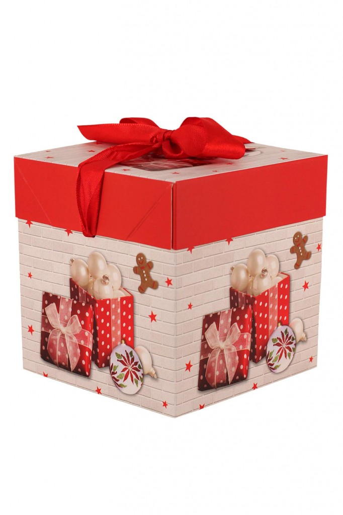 Vianočná darčeková krabička veľká 20 cm