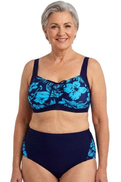 Salma Blue dvojdielne plavky pre plnoštíhle S805