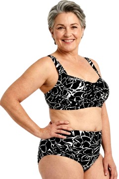 Salma Black dvojdielne plavky pre plnoštíhle S803
