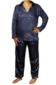 Zapata Satin saténové pyžamo s prúžkami K150814