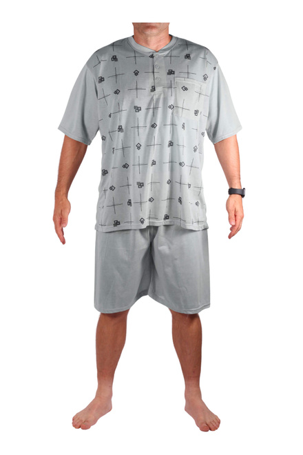 Dominik pánske pyžamo s krátkym rukávom tmavo modrá veľkosť: 6XL