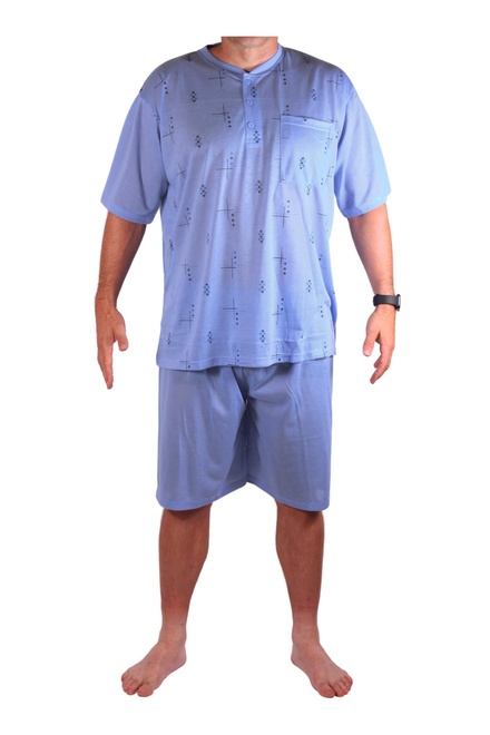 Honza pánske pyžamo s krátkym rukávom khaki veľkosť: 8XL
