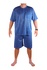 Arpád pánske pyžamo krátky rukáv a kraťasy modrá veľkosť: M