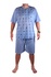 Dominik pánske pyžamo s krátkym rukávom modrá veľkosť: 4XL