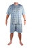 Dominik pánske pyžamo s krátkym rukávom svetlomodrá veľkosť: 4XL