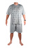 Dominik pánske pyžamo s krátkym rukávom svetlošedá veľkosť: 4XL