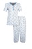 Bohdanka dámske capri pyžamo krátky rukáv 2295 modrá veľkosť: M