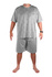 Honza pánske pyžamo s krátkym rukávom svetlošedá veľkosť: 4XL