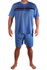 Ctibor pánske pyžamo s krátkym rukávom modrá veľkosť: XL