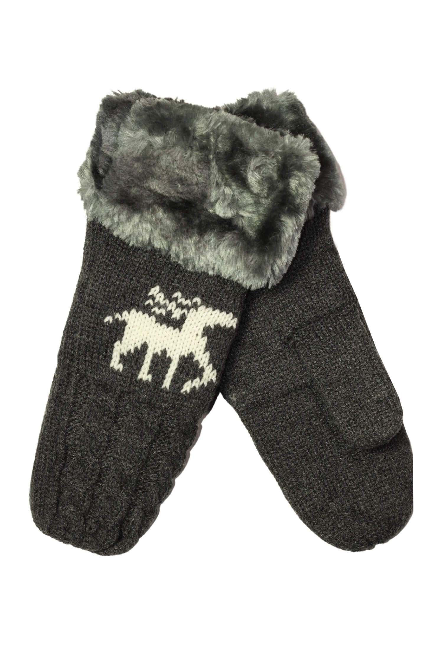 Lund Gray pletené palčiaky s flízom