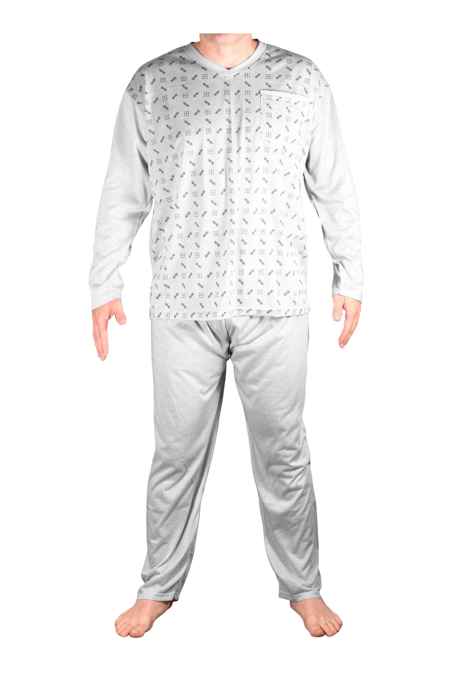 Derek pohodlné pyžamo pre mužov dlhé 0-0GD-139