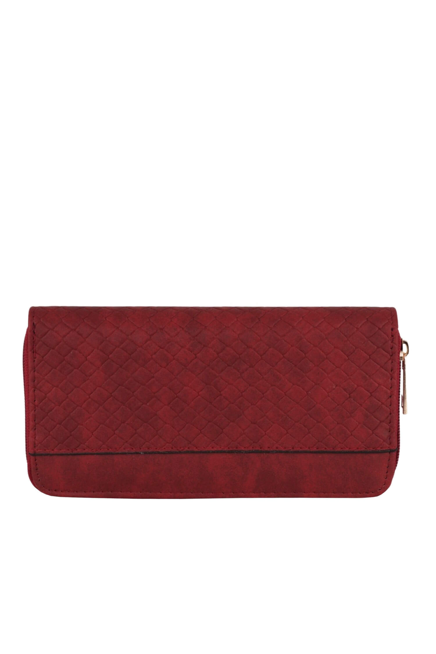 Via karmínová dámska peňaženka na zips 318-7