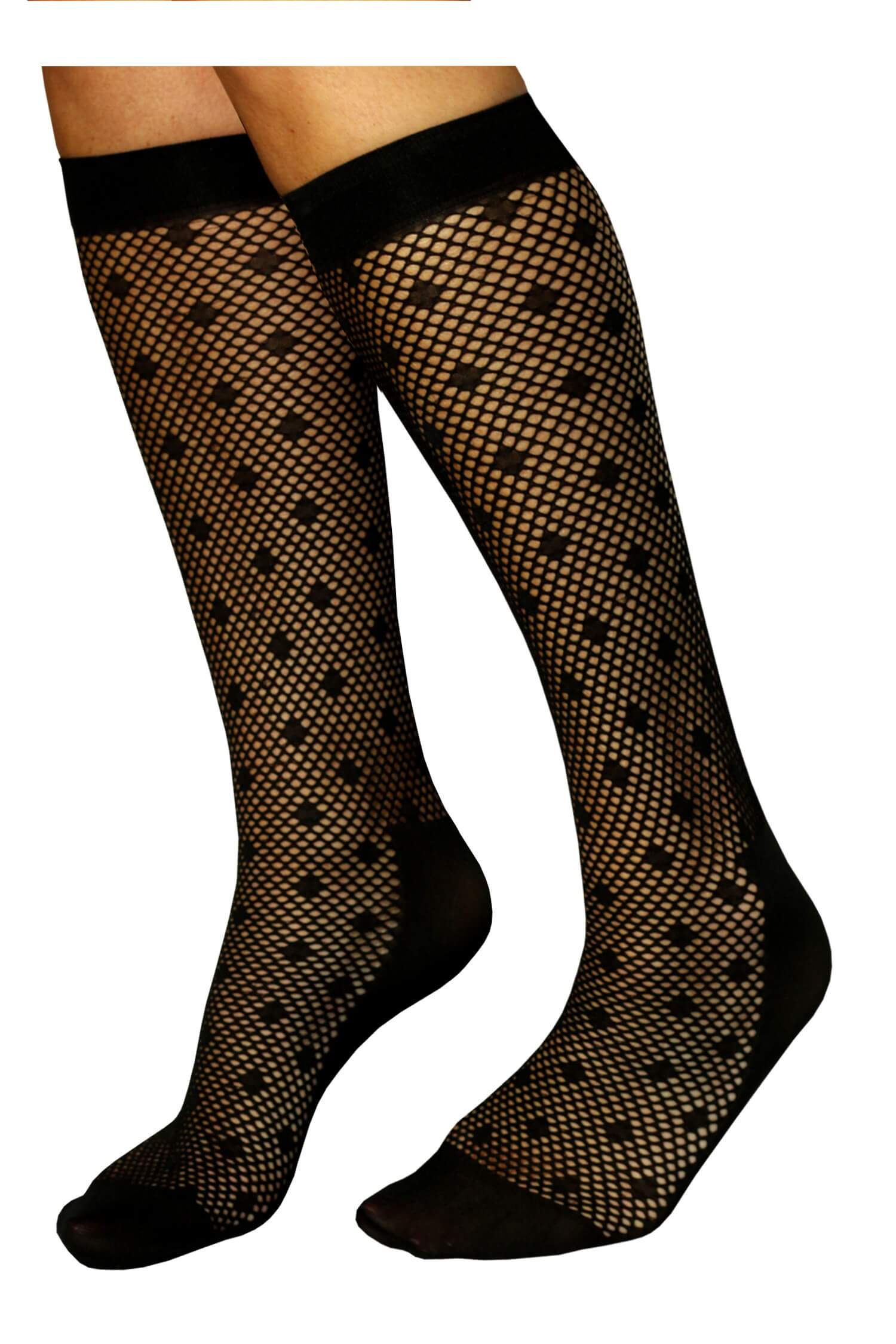 Wenda pančuchové sieťované podkolienky JD002