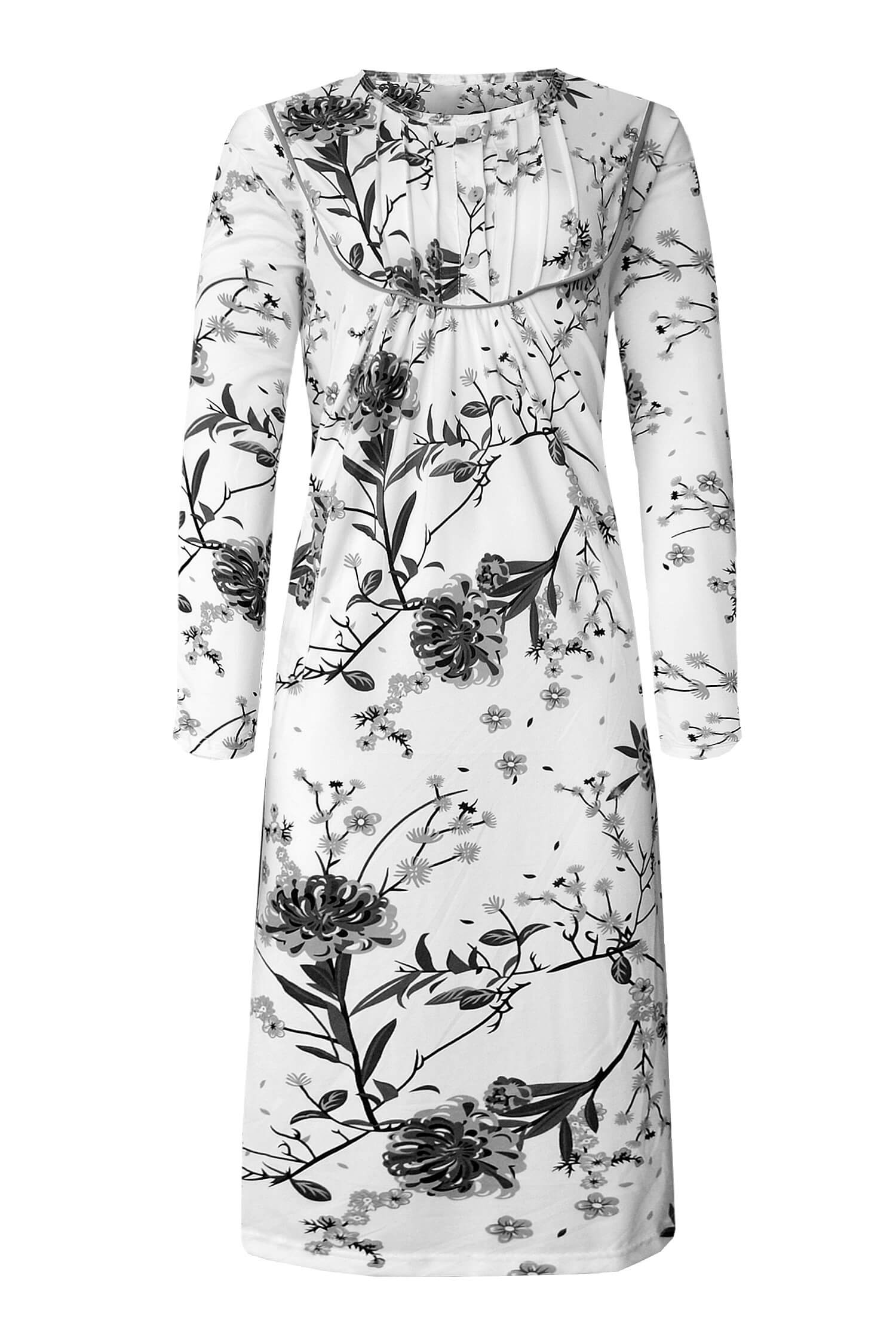 Otylka nočná košeľa s dlhým rukávom 6962