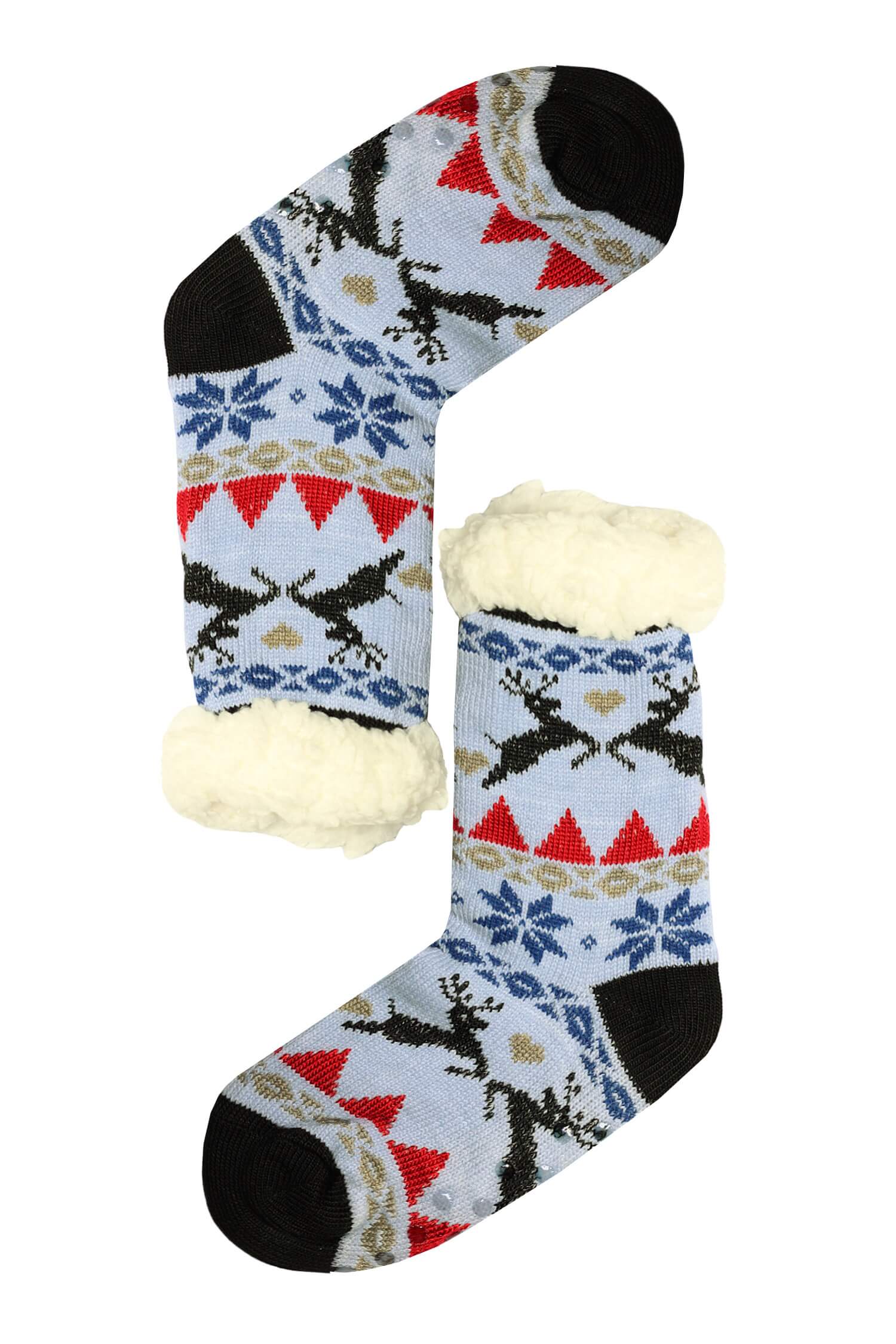 Teplé chlpaté ponožky nebeské A02