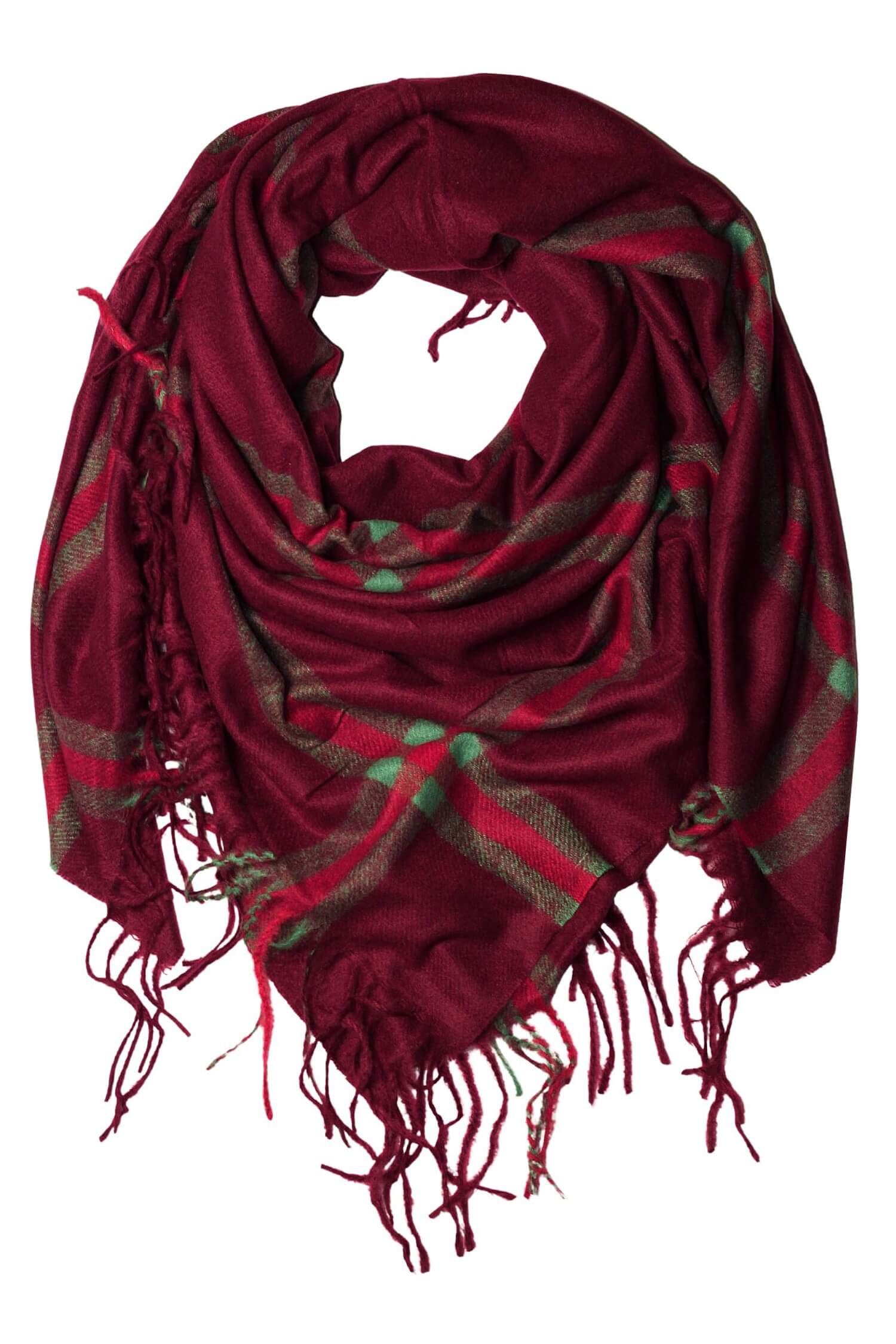 Labe zimný šál mahagónový CHZ-313