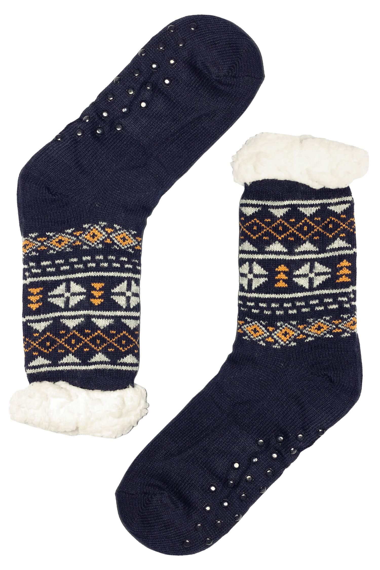 Teplé TV papuče tmavomodré MC118