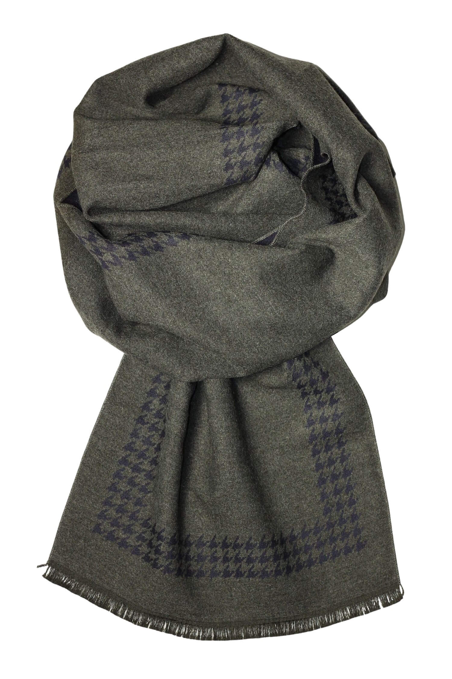 Ben Nevis pánsky kašmírový šál tmavý YN-06