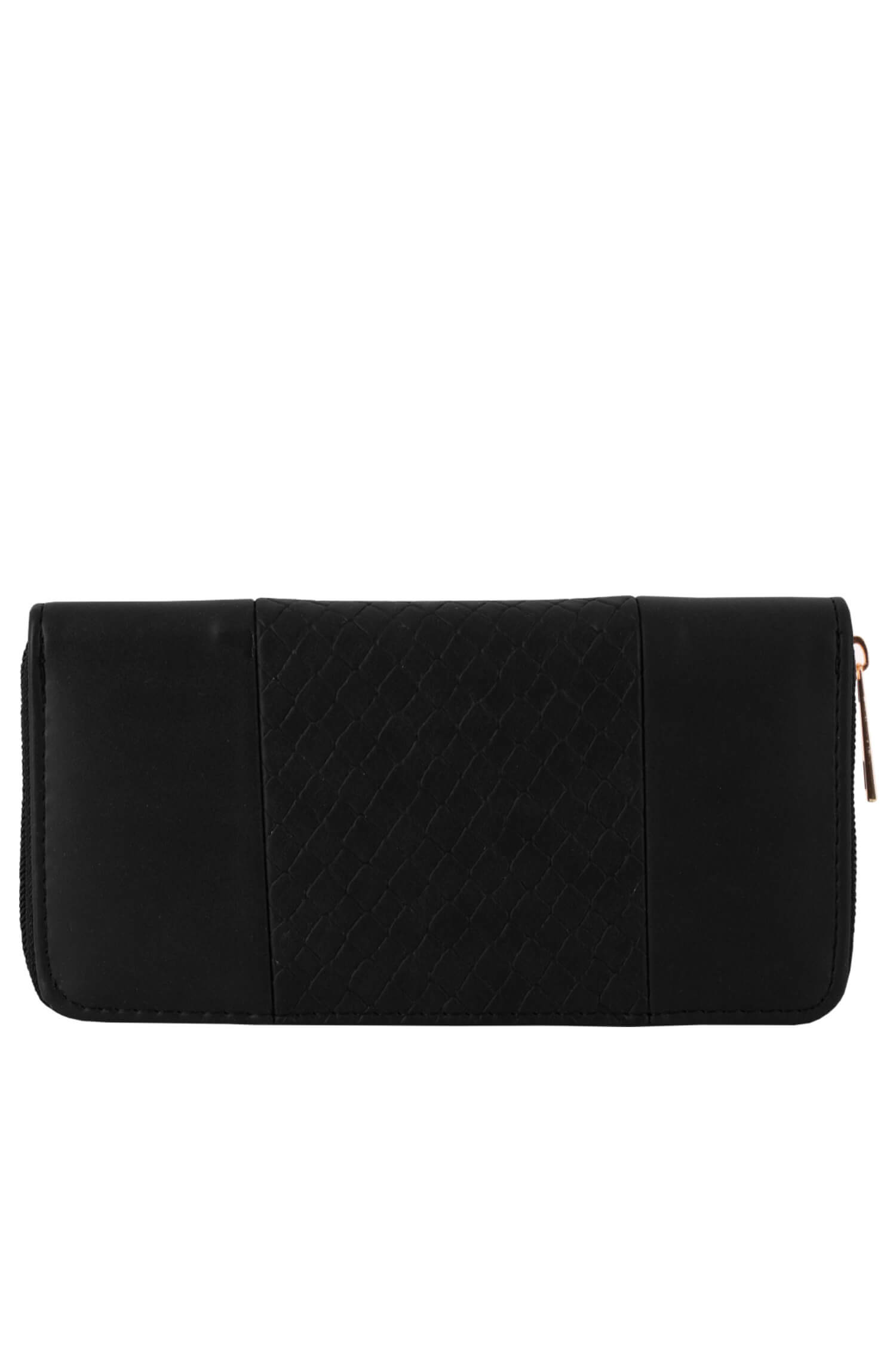 Luna black dámska peňaženka na zips 318-6