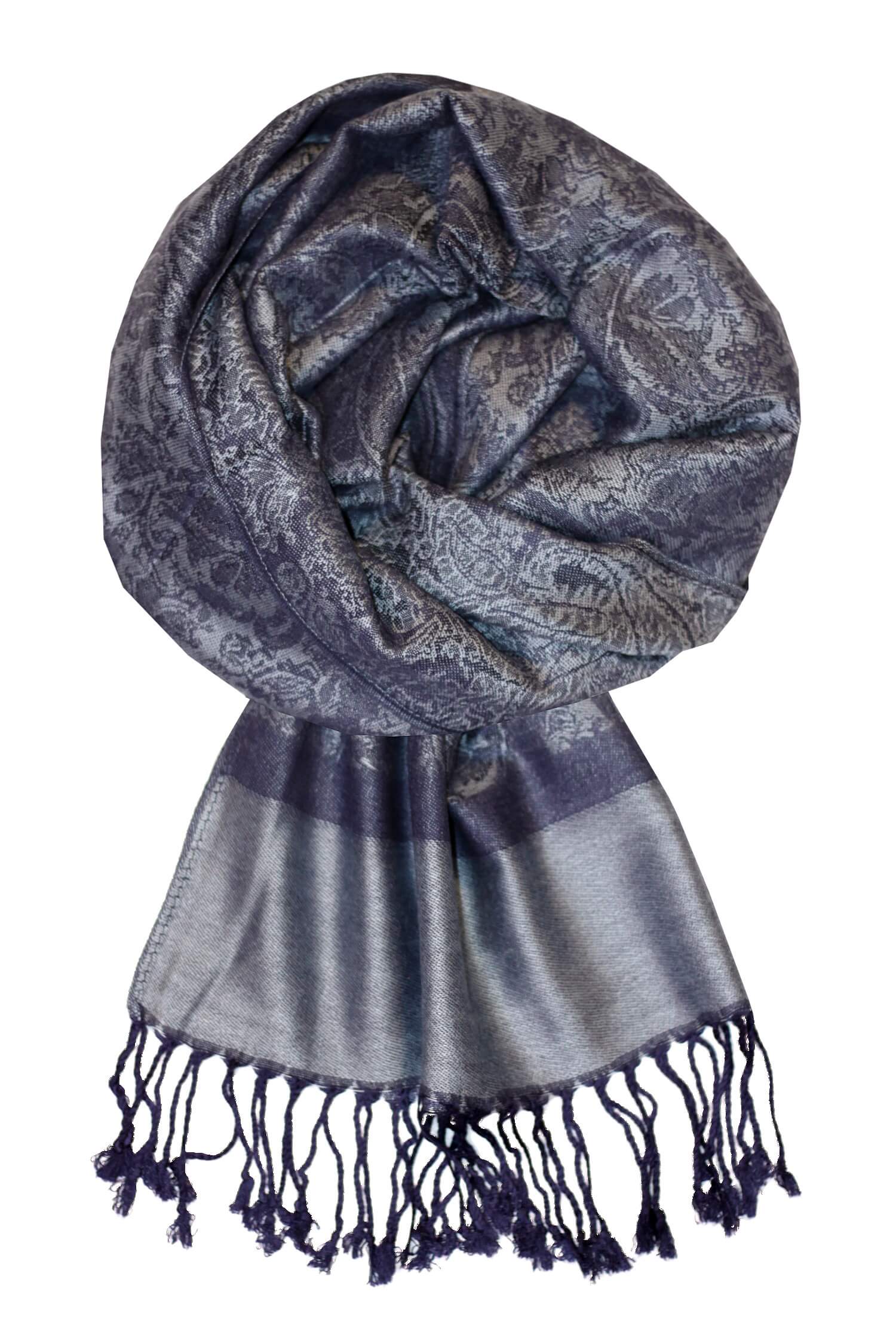 Jizera šál cashmere tmavá CHZ-6