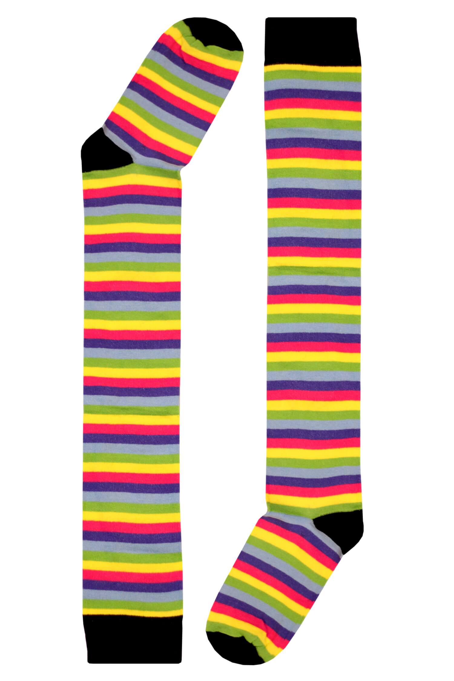 Stripes pruhované podkolenky - nad kolena