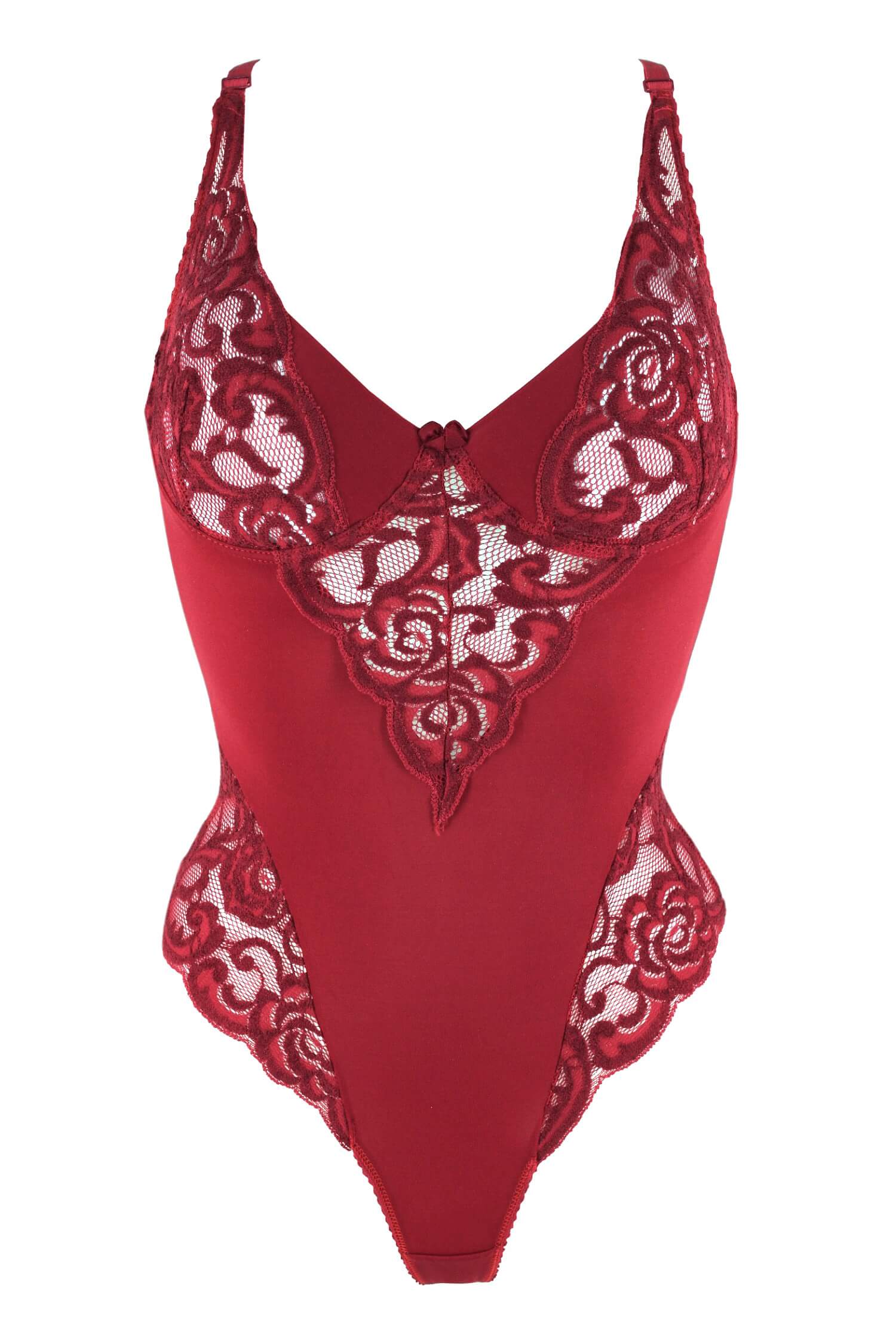 Isadora dámske body s čipkou - pre drobné ženy