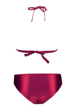 Satin Red bikiny plavky S1039