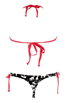 Kitty veselé bikiny plavky s tangami T1057