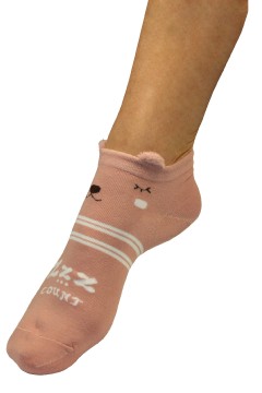 Dámske ponožky veselé s uškami CW382 - 3páry