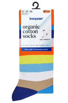 Pánske pruhované ponožky BENY_067