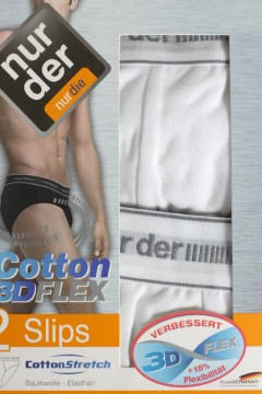 Cotton 3D Flex Nur Der slipy bavlnené - dvojbalenie