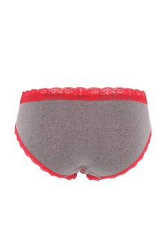 Malva klasické bikini nohavičky s čipkou 3596 - 3 bal