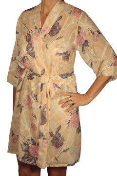 Fresia Autunno priehľadná košieľka so županom