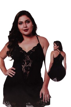 Claudina pružná košieľka čipka s tangami X353