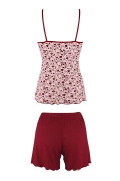 Medy letné pyžamo pre ženy s kraťaskami
