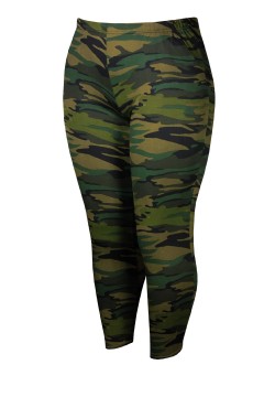 Army veľké maskované legíny s vreckami 9771