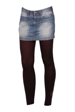 Calze Brune s ozdobou štrassé 92701