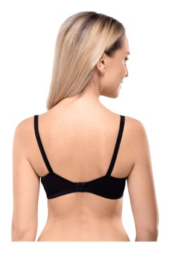 Gra bavlnená podprsenka bez kostíc a bez výstuže