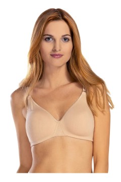 Gra bavlnená podprsenka bez kostíc a bez výstuže