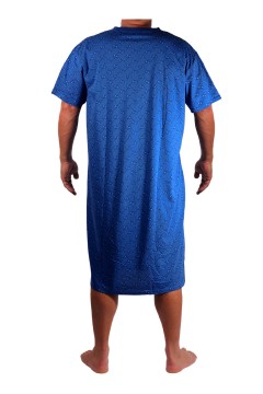 Pánska nočná košiľa bavlna s krátkym rukávom Servác