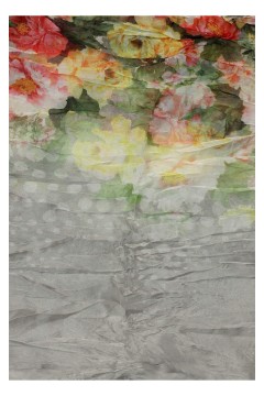 Kvetinová kruhová šatka - Rozkvitnutý kruh