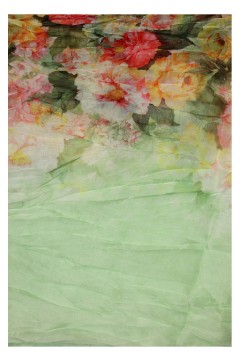 Kvetinová kruhová šatka - Rozkvitnutý kruh