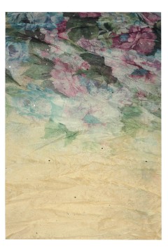 Kvetinový šál do kruhu - Dotyk jari s trblietkami