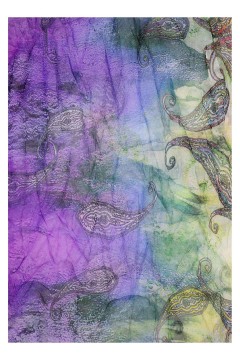 Ľahký dúhový kruhový šál so vzorom Pastel Air