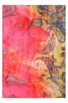 Ľahký dúhový kruhový šál so vzorom Pastel Air