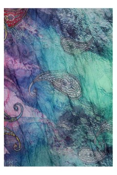 Ľahký dúhový kruhový šál so vzorom Pastel Air