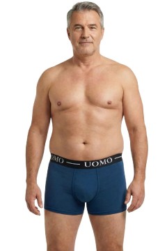 Pánske boxerky UOMO jednofarebné Lukáš – 5 ks v balení