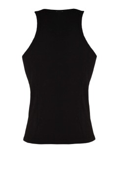 Yily Black pánske tielko bavlna FBX001